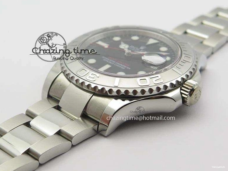 Edition 116622 Yacht-Master A2824 Noob Black Dial SS Best On Bracelet 0407